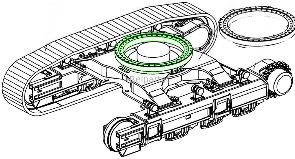 ZX120-3 Slewing Bearing for Hitach Excavator Spare Parts 9285583 Slew Ring Swing Circle Aftermarket