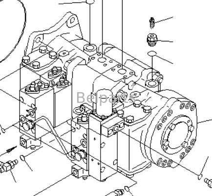 KOMATSU PC1100-6 PC1100LC-6 PC1100SP-6에 대한 주요 수압 펌프 발굴기 부품 708-2L-00532 708-2L-00531 708-2L-00522 708-2L-00521 708-2H-00322 708-2H-00321 피스톤 펌프