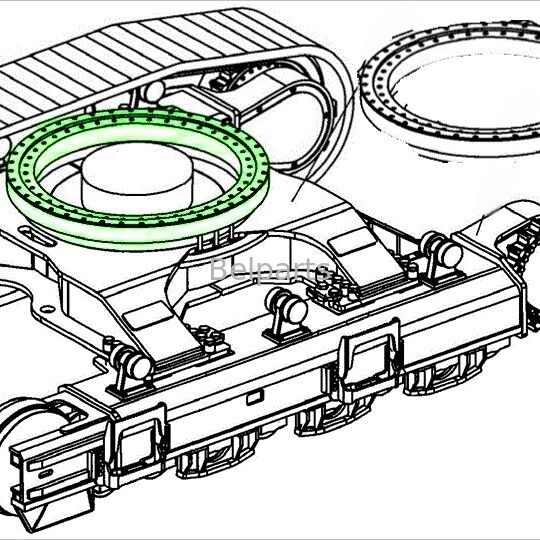 U27-4 쿠보타 발굴기 부품용 슬레잉 베어링 RH418-19110 슬레잉 링 스윙 서클 OEM