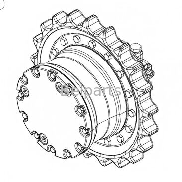 John Deere 15 최종 드라이브 미니 굴삭기 부품 AT111860 AT111858 주행 모터 감속기