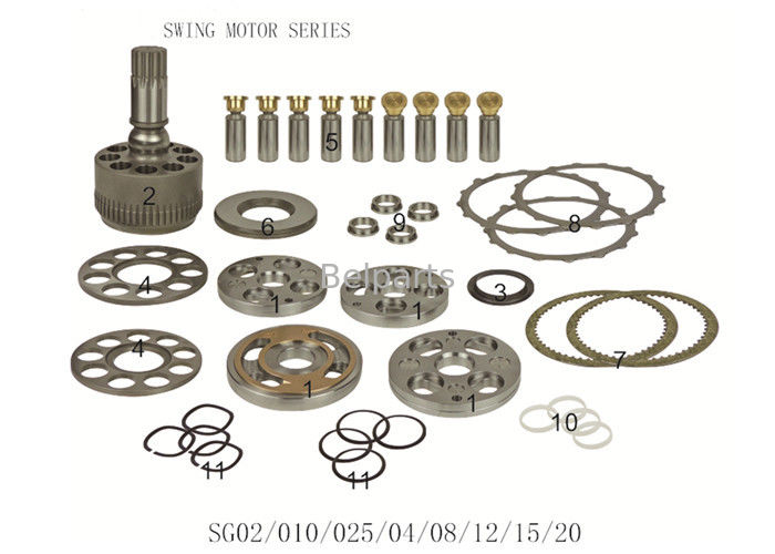 SH120-3/3A SG02/04/08/12/15는 모터 어셈블리 수력 교체 부분 LJ016070을 흔듭니다