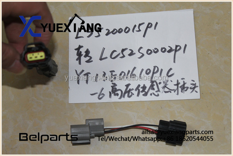 벨파르츠 굴삭기 예비품 LS5200015P1 LC52S0002P1 고압 센서 플러그 YT13E01610P1C-6